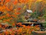 Glade Creek Grist Mill Photographie par Ron Watts