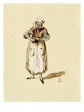 The Caretaker Giclée-Druck von Honore Daumier
