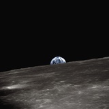 Earth Rising Above the Moon Photographie