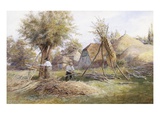 Woodcutting Giclee Print by Wilmot Pilsbury