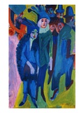 Road Scene reproduction procédé giclée par Ernst Ludwig Kirchner