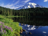 Reflection Lake and Mount Rainier Photographic Print by William Manning