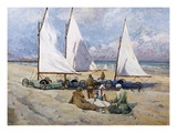 Land Yachts Giclee Print by Paul Bayart