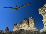 Pteranodon Longiceps Model in Flight Impressão fotográfica por Jonathan Blair