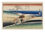 At Yase Village, from the Series Famous Places of Kyoto reproduction procédé giclée par Utagawa Hiroshige