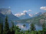 Lake Below Glaciated Peaks Photographic Print by Neil Rabinowitz