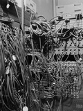 Cables on Early Computer Photographic Print by Jerry Cooke