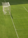 Goal and Net on Empty Soccer Field Photographic Print by David Madison