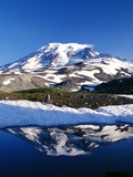 Alpine Lake Reflecting Mt. Rainier Photographic Print by Craig Tuttle