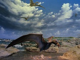 Depiction of Eudimorphon at Museum Impressão fotográfica por Jonathan Blair