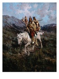 Visit to Another Tribe Giclee Print by Edgar Samuel Paxson