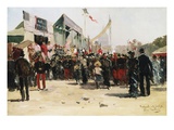 Fair on the Esplanade des Invalides Giclée-Druck von Pierre Vauthier