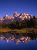 Mountains and Reflection in a Lake Photographic Print by Randy Wells