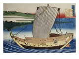 19th Century Woodblock Print of Japanese Warship by Katsushika Hokusai Giclee Print