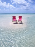 Folding Chairs on an Australian Beach Fotografisk tryk af Mark A. Johnson Folding Chairs on an Australian Beach Fotografisk tryk af Mark A. Johnson