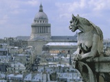 Gargoyle Looking Toward the Pantheon Photographie par Michel Setboun