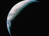Crescent Earth from Space Photographic Print