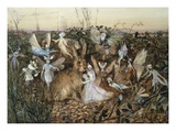 A Rabbit Among the Fairies Giclee Print by John Anster Fitzgerald