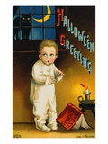 Halloween Greeting Giclee Print by Ellen H. Clapsaddle