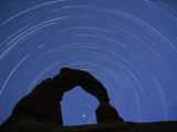 Star Trails over Delicate Arch Photographic Print by Paul Souders