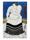 Japanese Print of a Sumo Wrestler Probably by Kunisada Giclee Print by Stefano Bianchetti