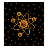 Atomic Structure Giclee Print by David Nicholls