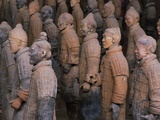 Terracotta Warrior Statues at Xian, China Photographic Print by Keren Su
