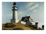 Phare de Two Lights Reproduction procédé giclée par Edward Hopper