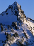 Snow Covered Peak in Cascade Range Photographic Print by Paul Souders