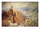 Prometheus Consoled by the Spirits of the Earth Giclee Print by George Spencer Watson