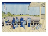 Sazai Hall of the Five-Hundred-Rakan Temple, from the Series Thirty-Six Views of Mount Fuji Giclée-Druck von Katsushika Hokusai