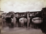 Ponte Vecchio over the River Arno in Florence Photographic Print by Bettmann 