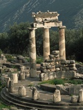 Ruins of Sanctuary of Athena at Delphi Photographic Print by Kevin Schafer