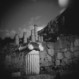 Marbel Column Near Temple of Apollo in Delphi Photographic Print by Paul Souders