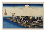 Yodo River, from the Series Famous Places of Kyoto reproduction procédé giclée par Utagawa Hiroshige