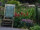 Old Chair in a Garden Photographic Print by Susan Rosenthal