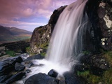 Waterfall and Jagged Rocks in the Irish Countryside Photographic Print by Richard Cummins