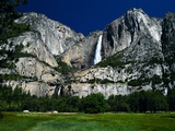 Waterfall and Valley at Yosemite Photographic Print by Shubroto Chattopadhyay
