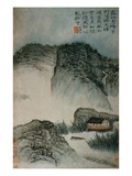 View of a House in the Mountains from an Album of Twelve Landscape Paintings Giclee Print by Tao Chi
