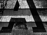 Weathered Graphic Painting on Clapboard Siding Fotografie-Druck von Brett Weston