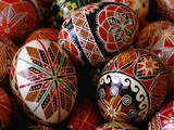 Basket of Ukrainian Easter Eggs Photographic Print by Jim Sugar