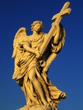 Statue of Saint Angelo with Cross Photographic Print by S. Vannini