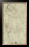 Lovers, Black Crayon (1908) Impressão giclée emoldurada por Gustav Klimt Lovers, Black Crayon (1908) Impressão giclée emoldurada por Gustav Klimt