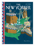 The New Yorker Cover - January 9, 2012 Premium Giclee Print by Bruce McCall