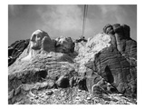 View of Mount Rushmore in Progress Reproduction procédé giclée par Bettmann 