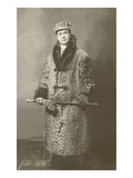 Man in Leopard Motoring Coat Prints