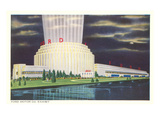 Night, Ford Rotunda, Dearborn, Michigan Print