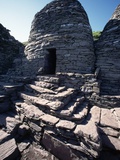 Monks' Beehive Huts at Skellig Island Monastery, Ireland Photographic Print by Michael St. Maur Sheil