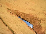 Moon and Peek-a-Boo Arch Photographic Print by Tom Bean