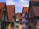 Row Houses in Dinkelsbuhl Photographic Print by Wolfgang Kaehler
